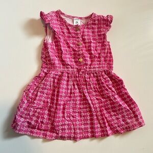 Carters dress 24M pink with white pattern